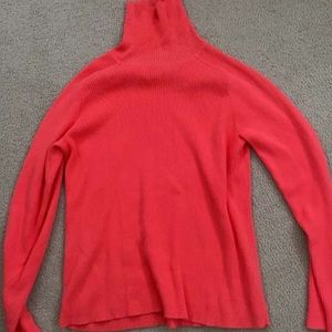 Bright orange generic turtle neck. size Medium